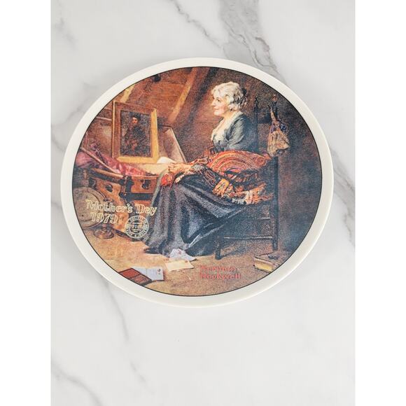 Wall Decor Plate Reflections Mother's Day Year 1979 Fine China 8 1/2" Vintage - Picture 5 of 9